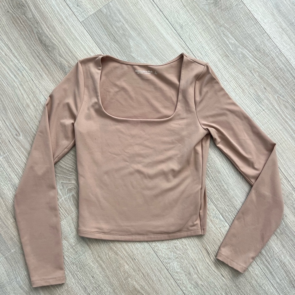 Abercrombie & Fitch Blush Long Sleeve Top